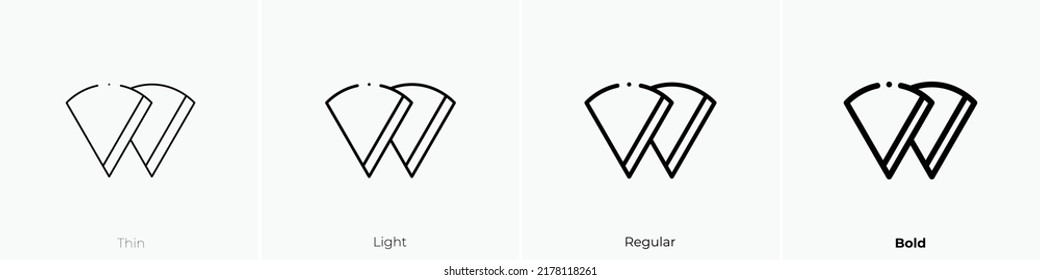 coffee filter icon. Thin, Light Regular And Bold style design isolated on white background
