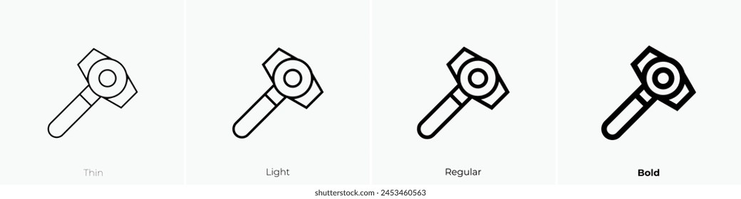 coffee filter icon. Thin, Light Regular And Bold style design isolated on white background