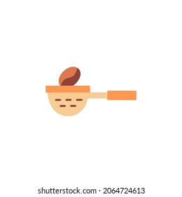 Coffee filter sieve icon in color icon, isolated on white background 