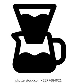 Kaffeefilter, Vektorsymbol zur Illustration
