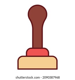 Icono del vector de iluminación de color plano para café 