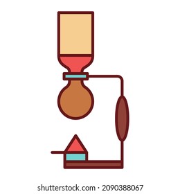 Coffee Flat Color Illustration Vector Icon 
