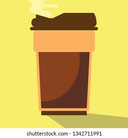 Coffee Flat Icon Design