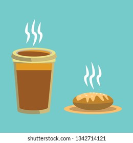 Coffee Flat Icon Design