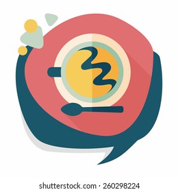 coffee flat icon with long shadow,eps10