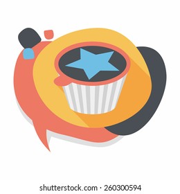 coffee flat icon with long shadow,eps10