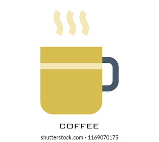 Coffee flat icon signs