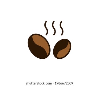 Coffee flat icon. Single high quality outline symbol for web design or mobile app.  Holidays thin line signs for design logo, visit card, etc. Outline pictogram EPS10