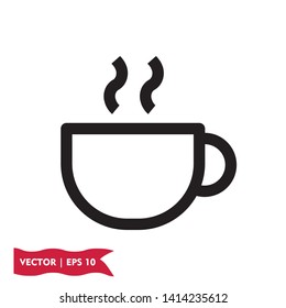 coffee flat icon symbol sign, vector, eps 10