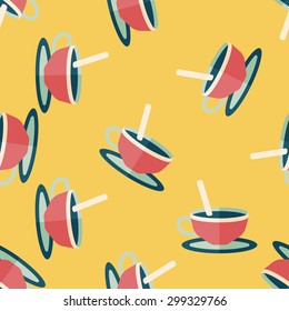 coffee flat icon,eps10 seamless pattern background