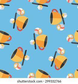 coffee flat icon,eps10 seamless pattern background