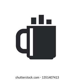 coffee flat vector icon