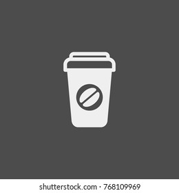Coffee flat vector icon