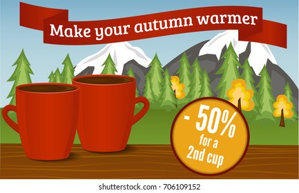 Coffee flyer 50% off