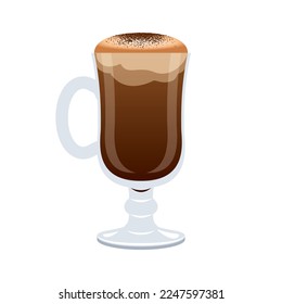 Foam coffee simple icon on white background Vector Image