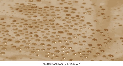 Coffee foam. Texture of coffee foam. Vector illustration