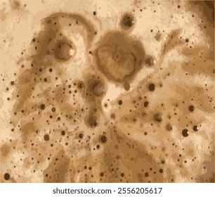 Coffee foam vector pattern Macro texture and background