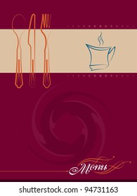 Kaffee- und Speisemenü-Design-Vorlage
