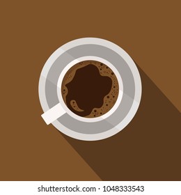 coffee fragrant grain soluble in a pot over the smell of a female summer autumn spring winter for the morning do not sleep vector icon