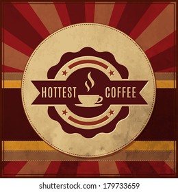 coffee frame logo retro aged coffee background with offset coffee frame logo espresso classic scene boundary sign darkness impression latte vintage science flag nighttime letterhead signature transfer