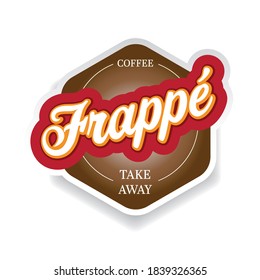 Coffee Frappe Take Away vector