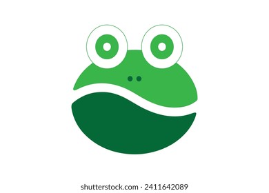 Coffee frog logo design vector template