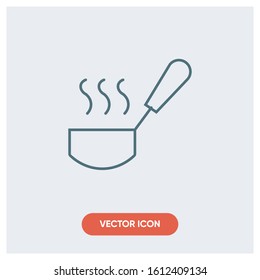 coffee funnel smoke vector icon