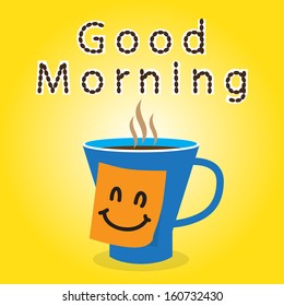 Coffee gift to friend in the morning for working day