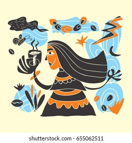 coffee girl naive 