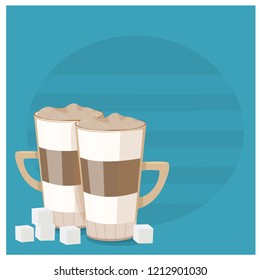 coffee in a glass