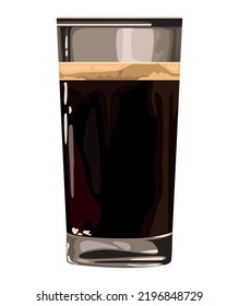 coffee in glass drink icon