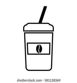 coffee glass drink isolated icon