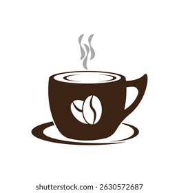 Coffee Glass Icon Illustration Element Design