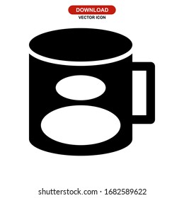 coffee glass icon or logo isolated sign symbol vector illustration - high quality black style vector icons
