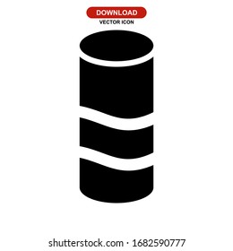 coffee glass icon or logo isolated sign symbol vector illustration - high quality black style vector icons
