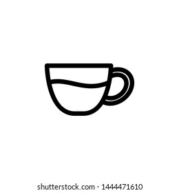 Coffee Glass Icon Template Vector Design - Vector