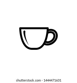 Coffee Glass Icon Template Vector Design - Vector