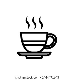 Coffee Glass Icon Template Vector Design - Vector