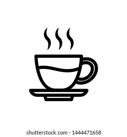 Coffee Glass Icon Template Vector Design - Vector