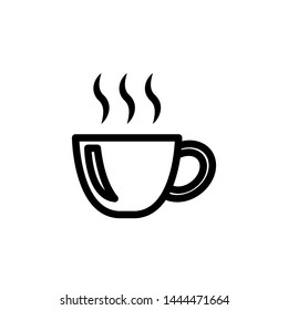 Coffee Glass Icon Template Vector Design - Vector