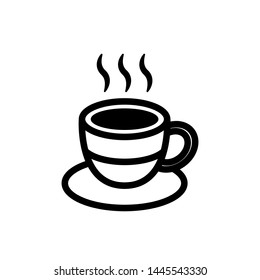 Coffee Glass Icon Template Vector Design - Vector