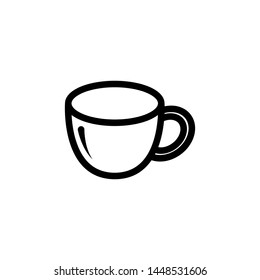 Coffee Glass Icon Template Vector Design - Vector