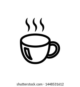 Coffee Glass Icon Template Vector Design - Vector