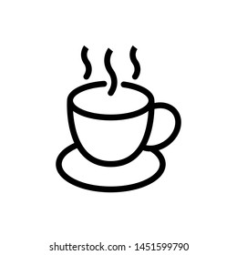 Coffee Glass Icon Template Vector Design - Vector