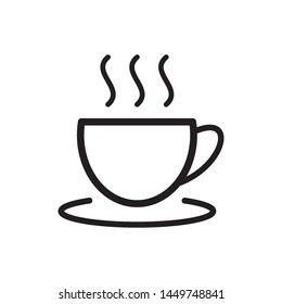 Coffee glass icon vector design template