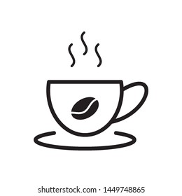 coffee glass icon vector design template