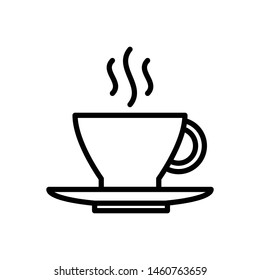 Coffee glass icon vector design template