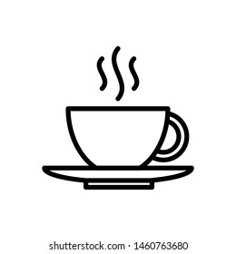 Coffee glass icon vector design template