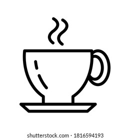 Coffee glass icon vector design template