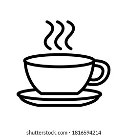 Plantilla de diseño de vectores de iconos de vidrio de café